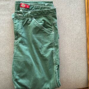 Dickies - Green Contrast Carpenter Workwear Relaxed Pants